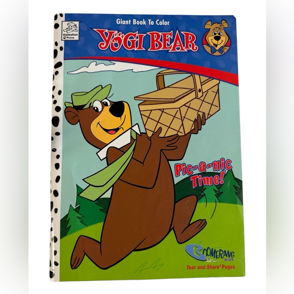 Vintage 2003 Hanna Barbera Yogi Bear giant coloring & activity book NEW